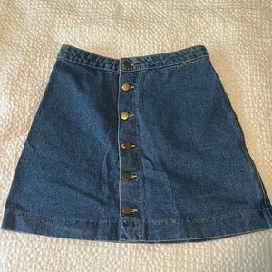 American Apparel Jean Skirt